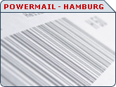Powermail-Hamburg, Fullservice Lettershop, Produktservice: professionell, Pressemappen, Laserdruck, Kuvertierungen, Einschweißungen,  Kataloge, Kalender